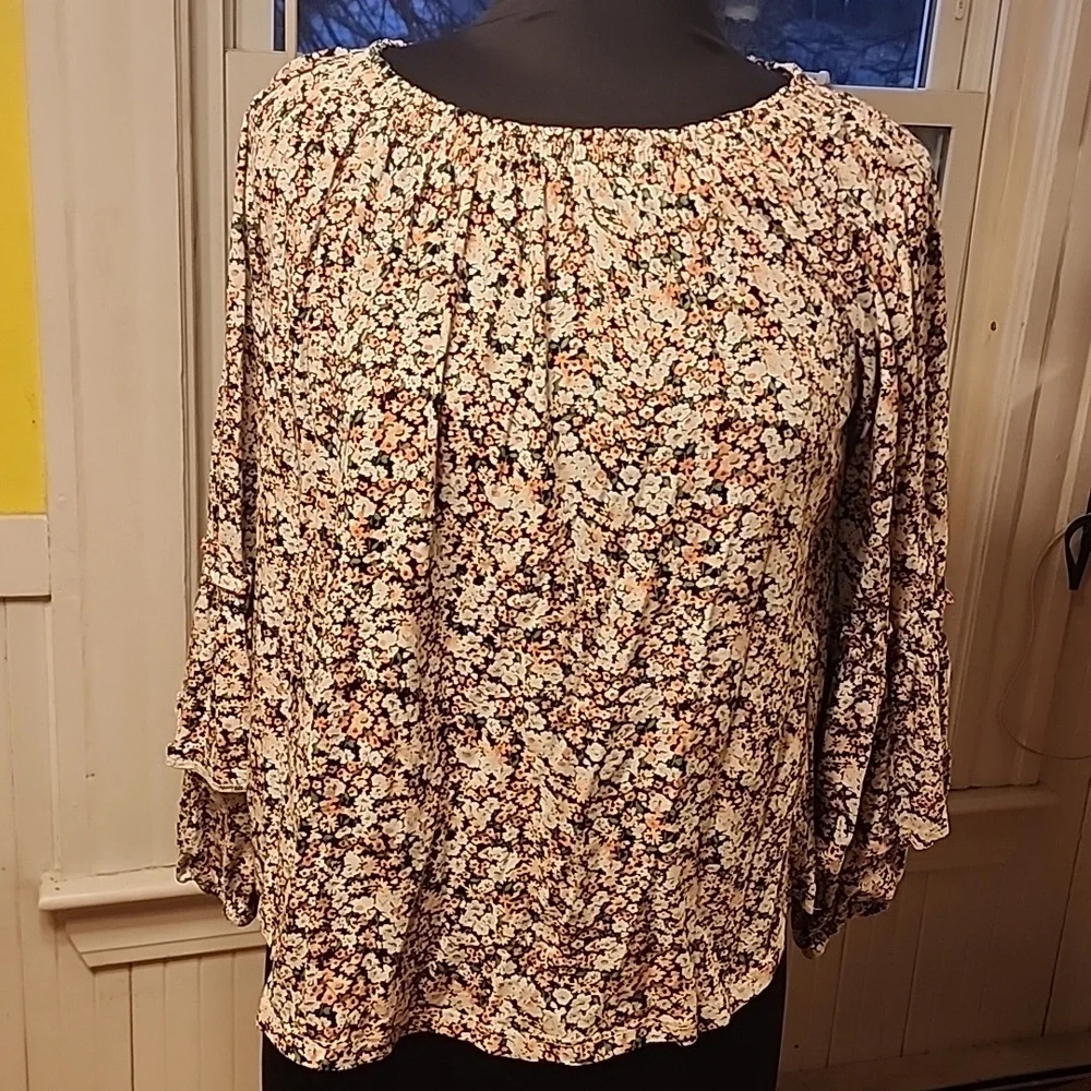 Ralph Lauren women's medium floral blouse - Picture 1 of 6